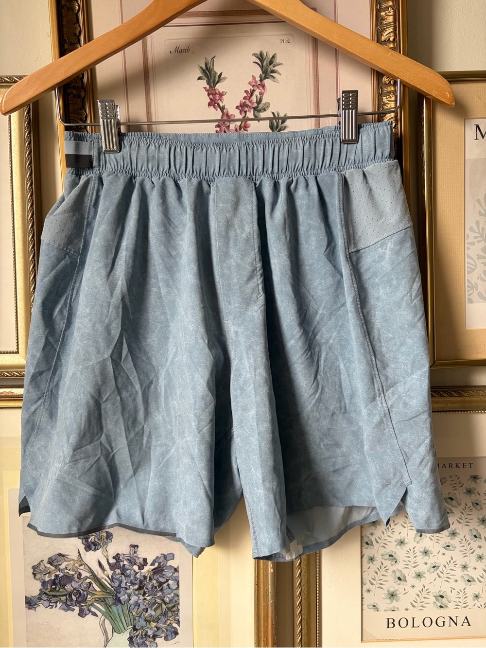 lululemon athletica Light Blue Athletic Shorts